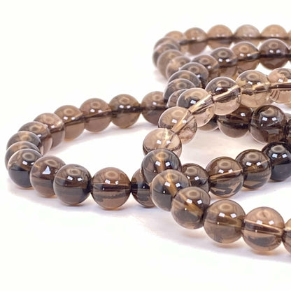 8mm Smokey Quartz Stretch Bracelet - 18cm