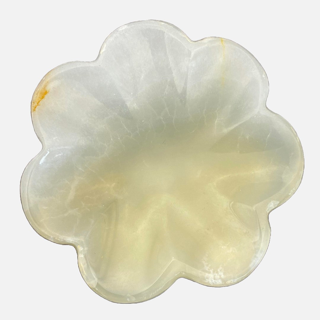 Afghan Jade Flower Trinket Bowl #1