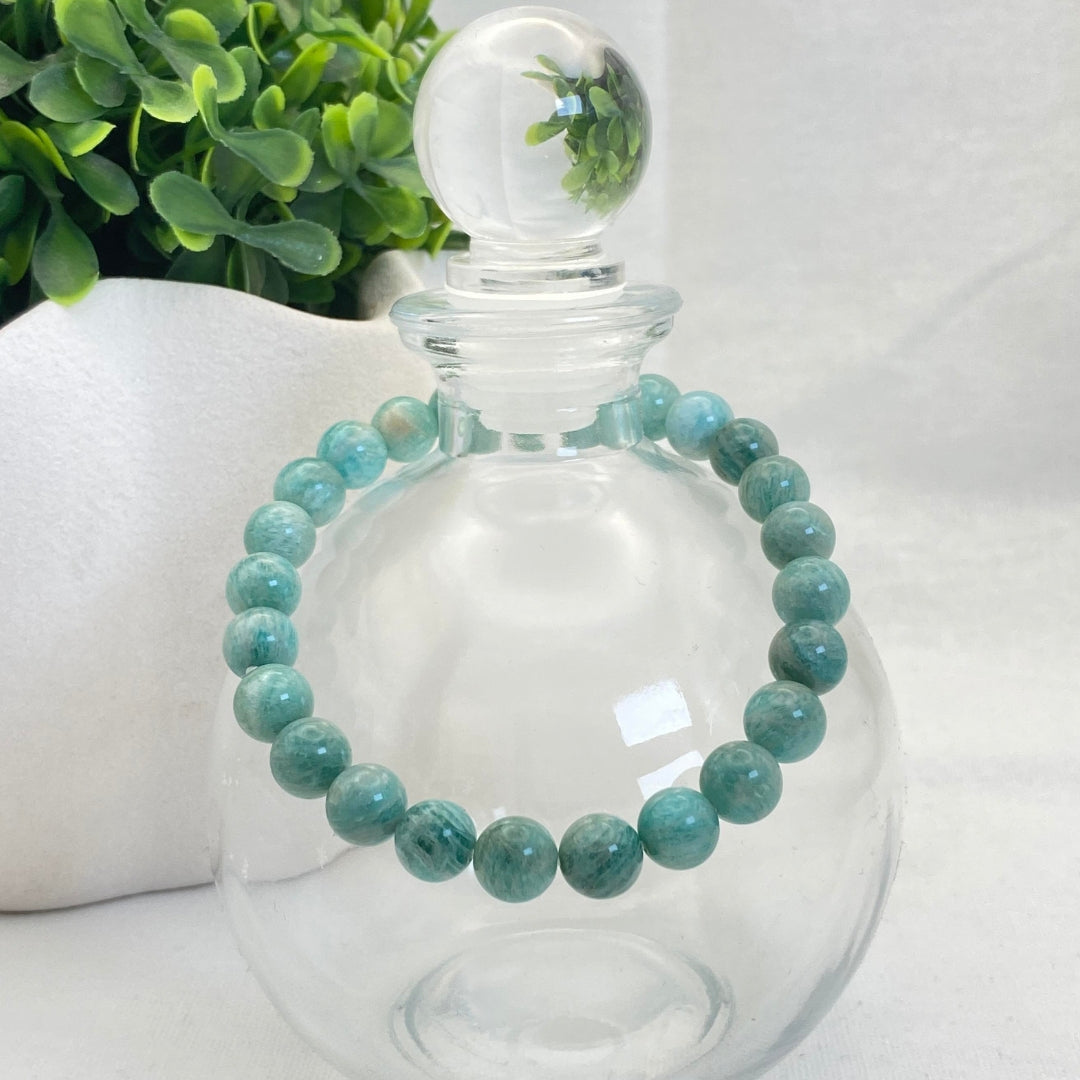 8mm Amazonite Stretch Bracelet - Standard & Relaxed-Fit