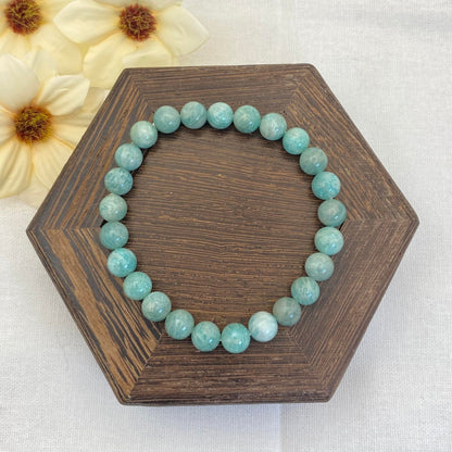 8mm Amazonite Stretch Bracelet - Standard & Relaxed-Fit