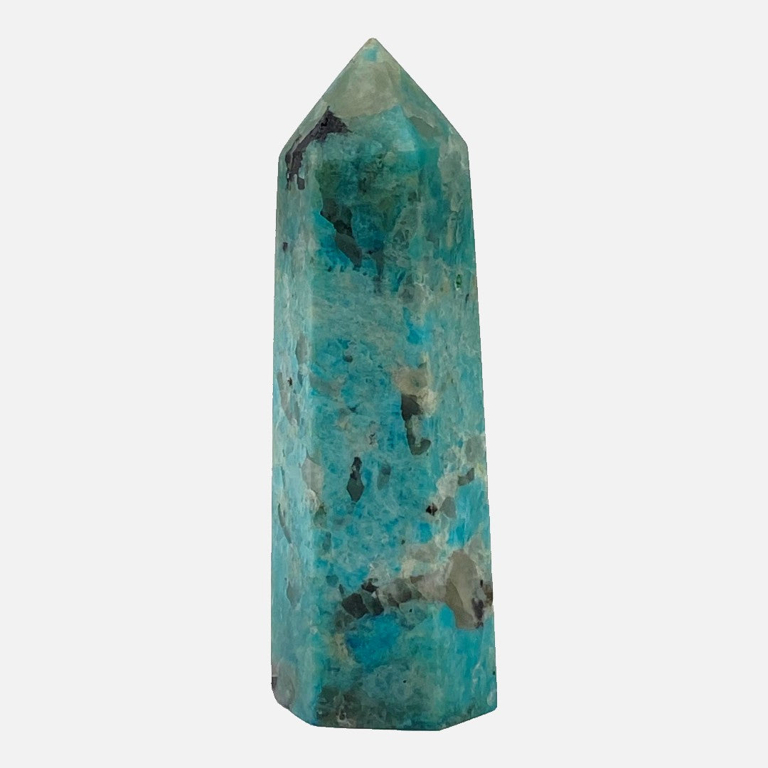 Amazonite with Smokey Quartz Point #1