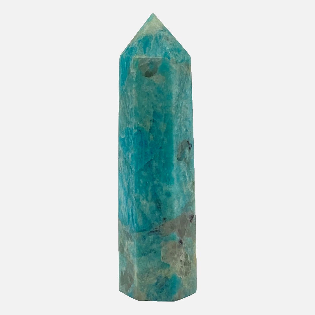 Amazonite with Smokey Quartz Point #3