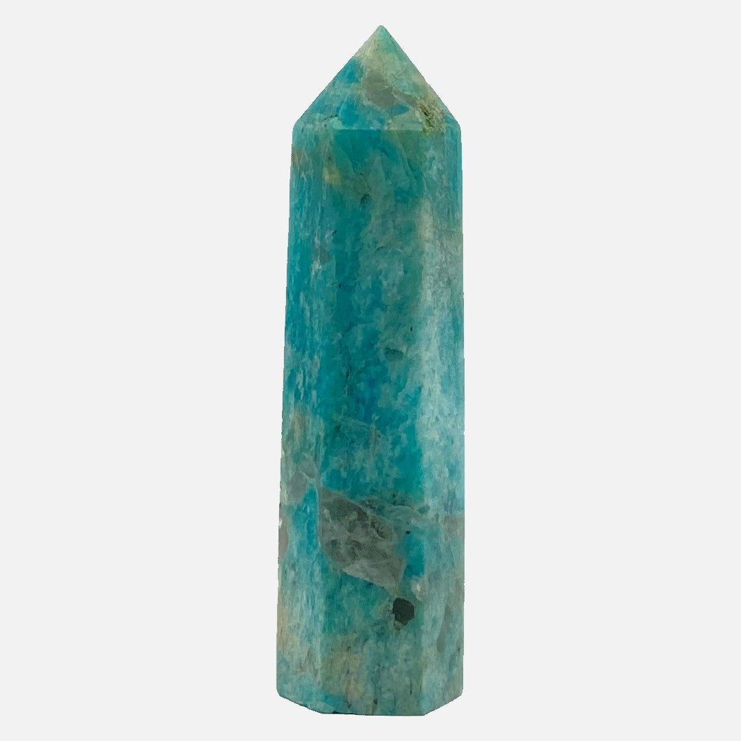 Amazonite with Smokey Quartz Point #3