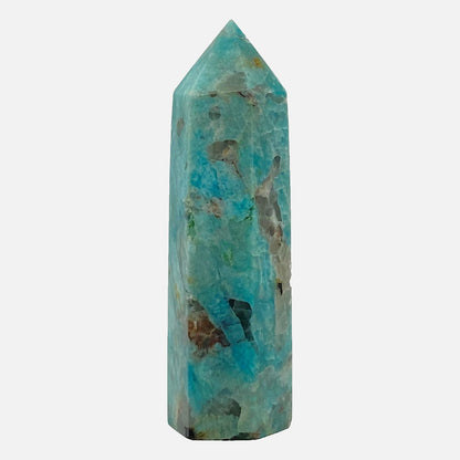 Amazonite with Smokey Quartz Point #4