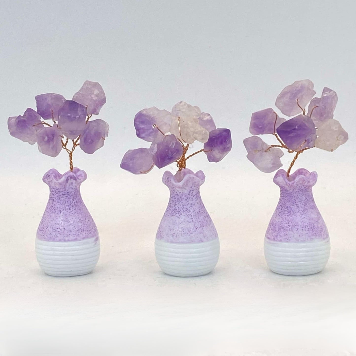 Amethyst Flowers in Vase