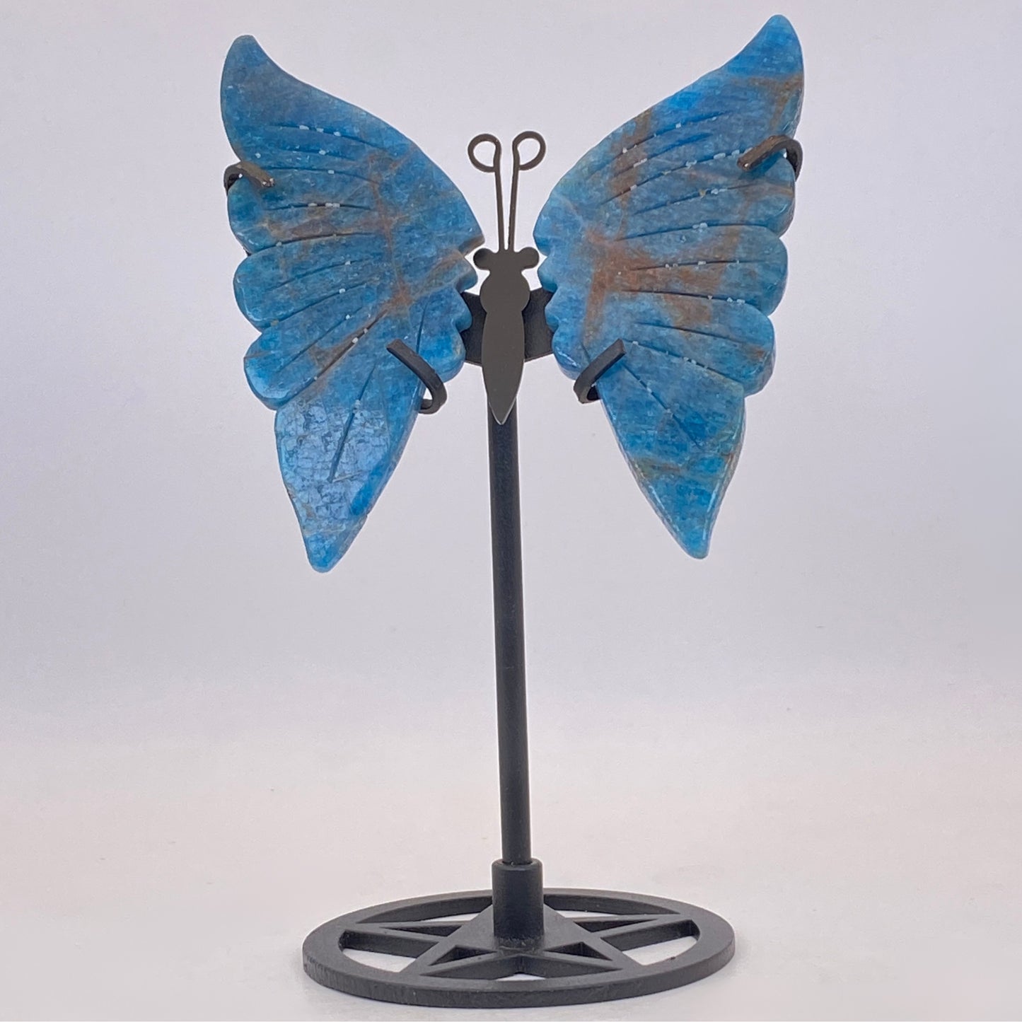 Apatite Butterfly Wings on Stand