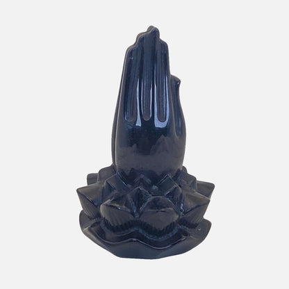 Black Obsidian Lotus Hands #2