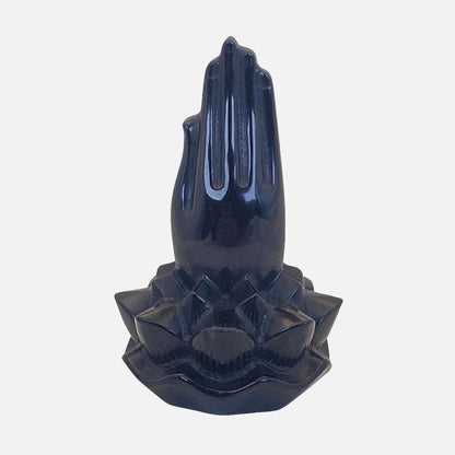 Black Obsidian Lotus Hands #2