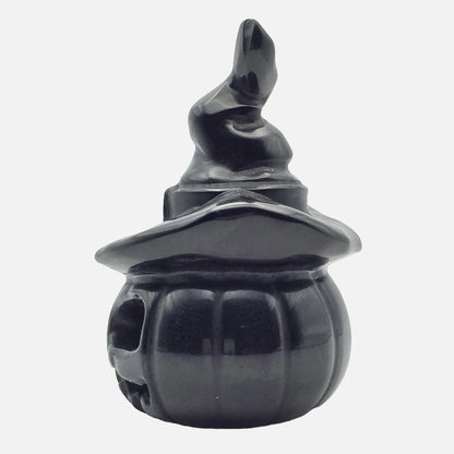 Black Obsidian Pumpkin - Large