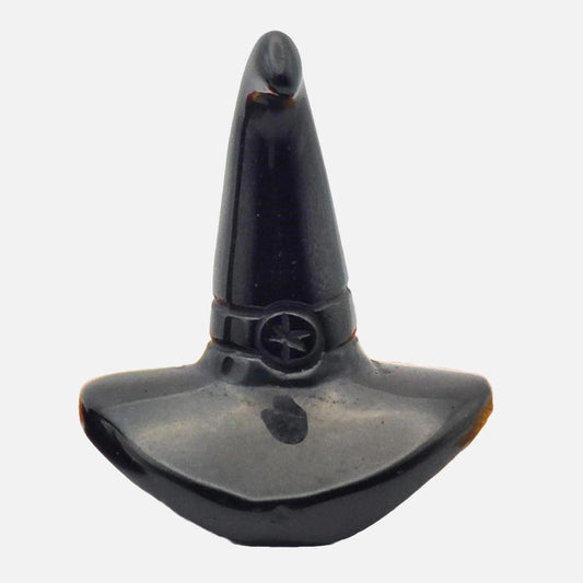 Black Obsidian Witch's Hat