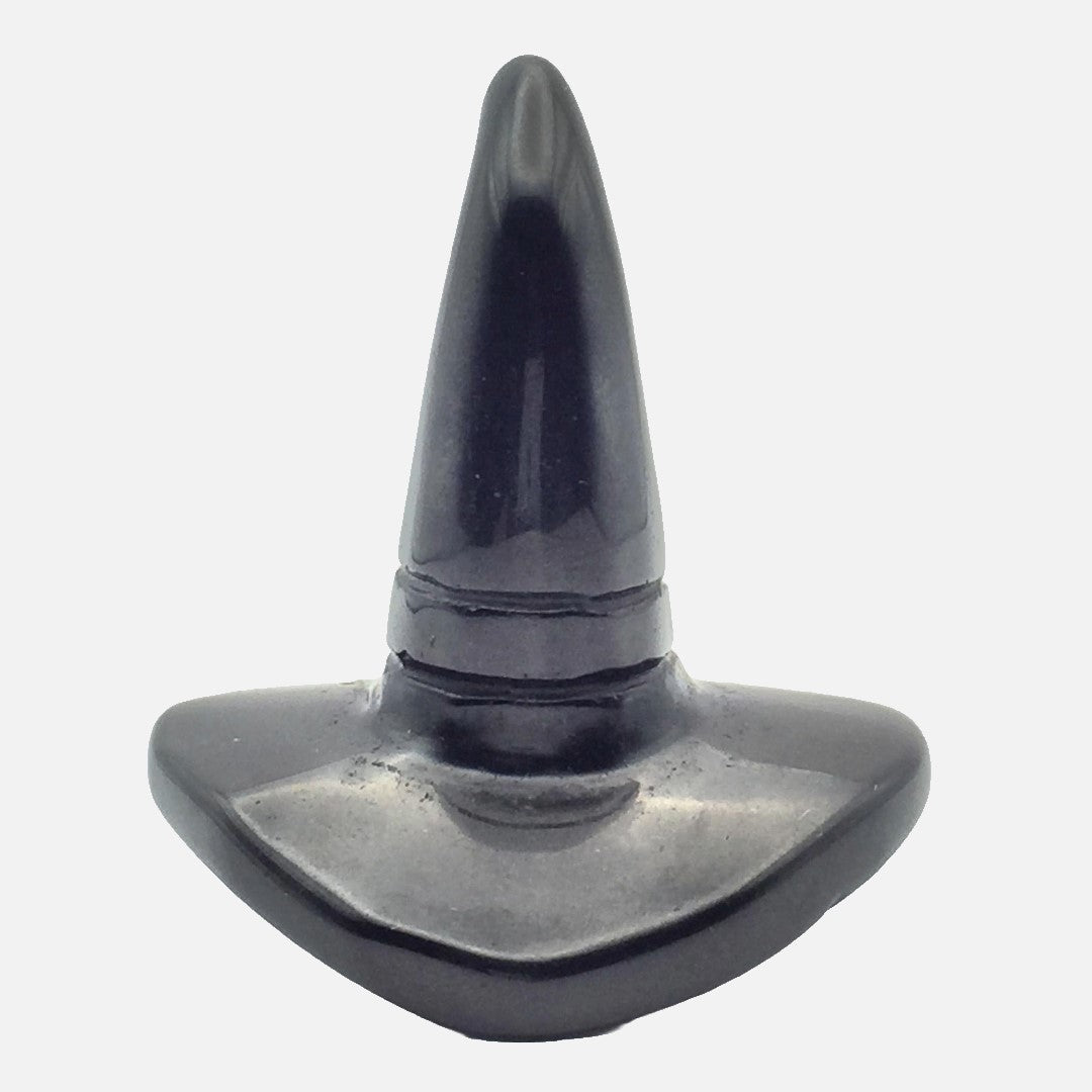 Black Obsidian Witch's Hat