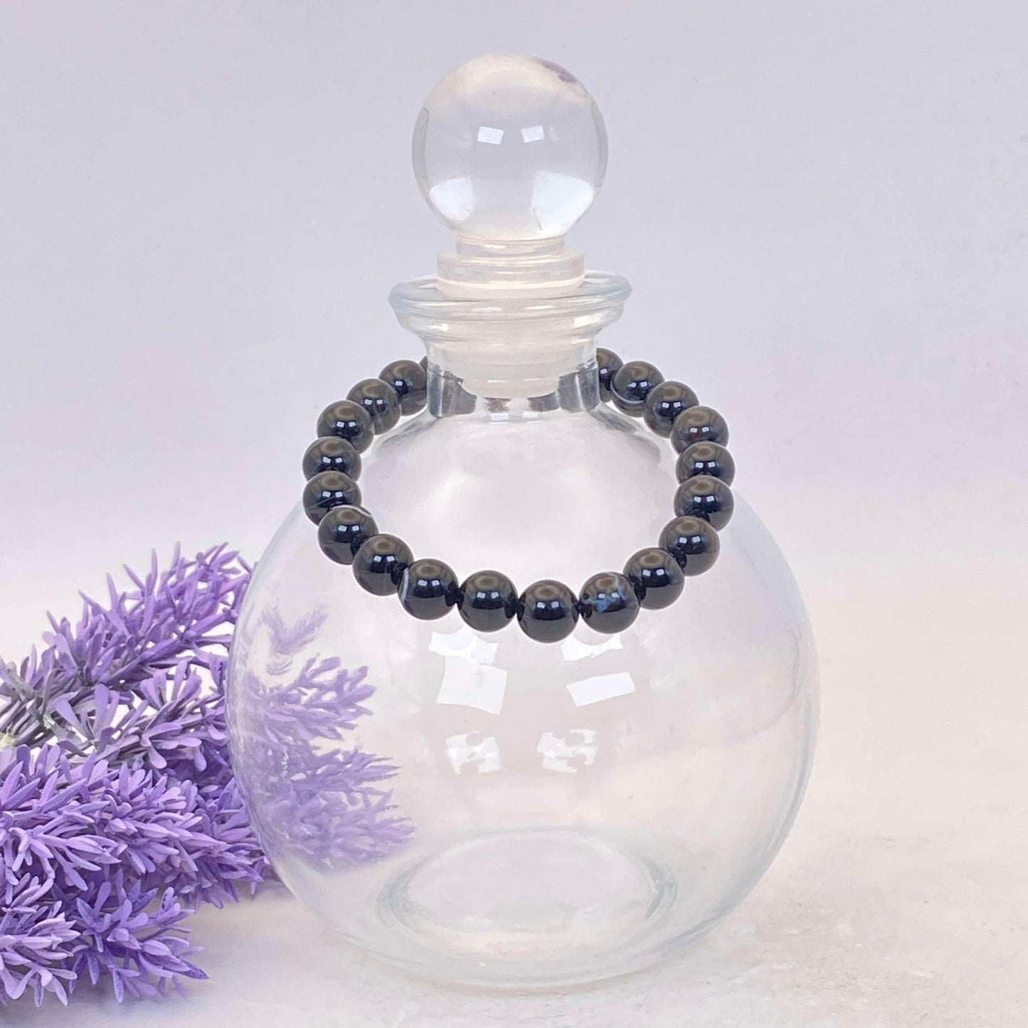 8mm Black Onyx Stretch Bracelet - Standard & Relaxed-Fit!