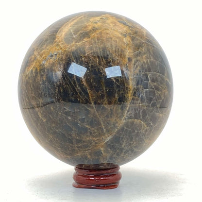 Black & Peach Moonstone Sphere #2 - Over 1kg!