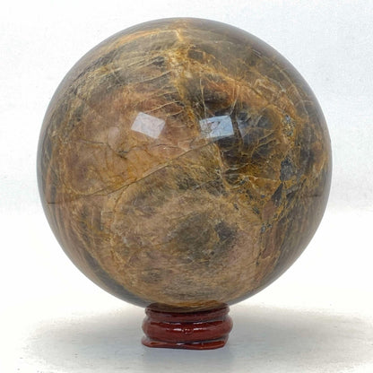 Black & Peach Moonstone Sphere #2 - Over 1kg!