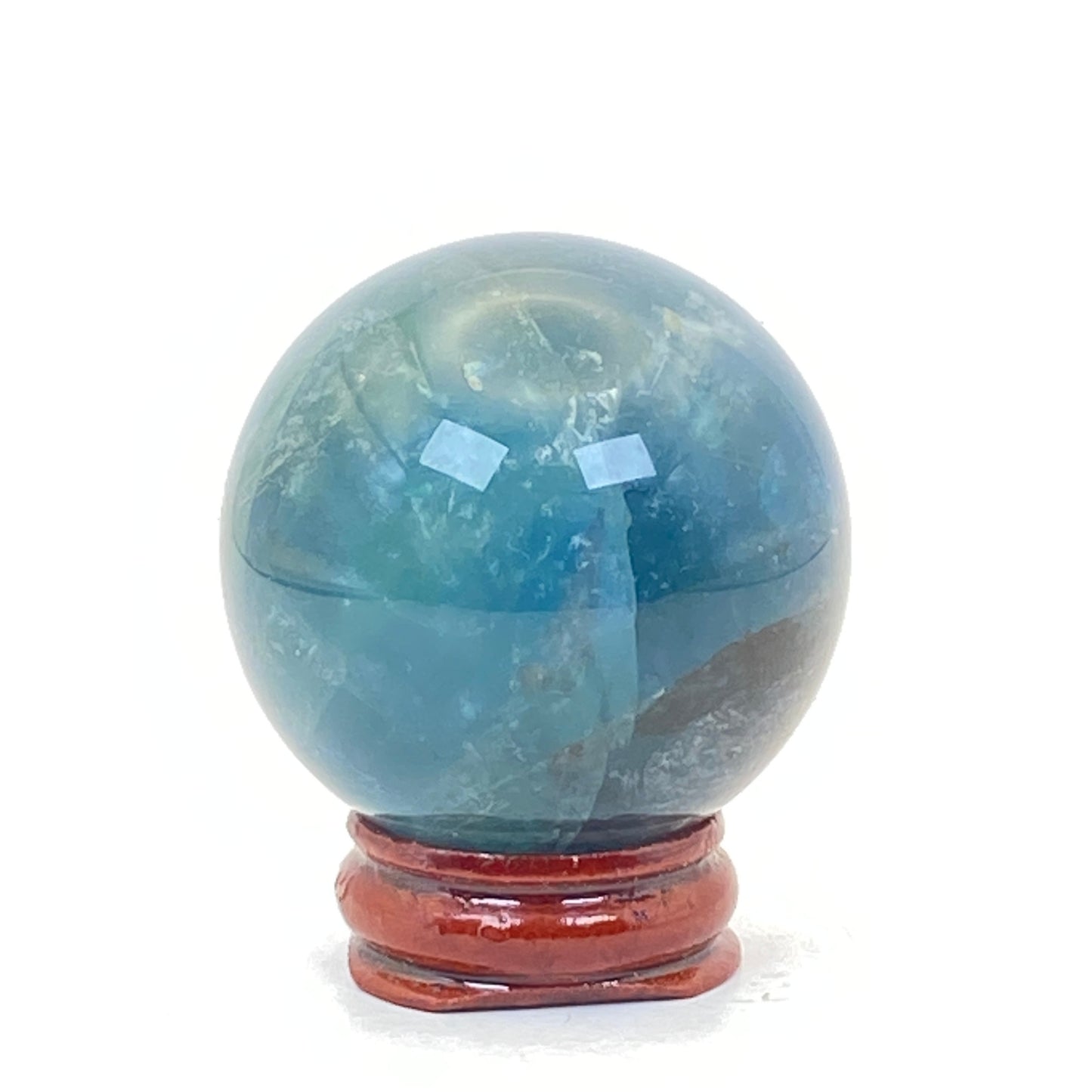 High-Grade Blue Fluorite Sphere