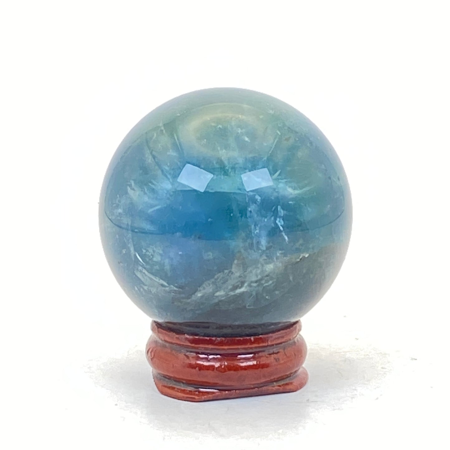 High-Grade Blue Fluorite Sphere