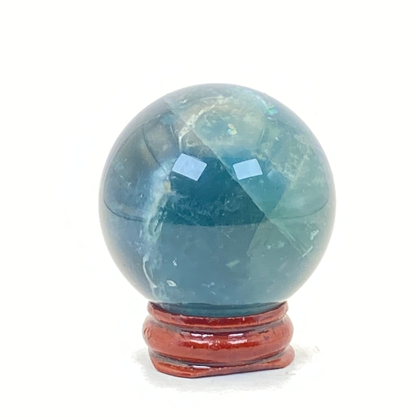 High-Grade Blue Fluorite Sphere