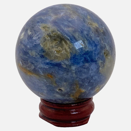 Blue Kyanite with Golden Mica Sphere