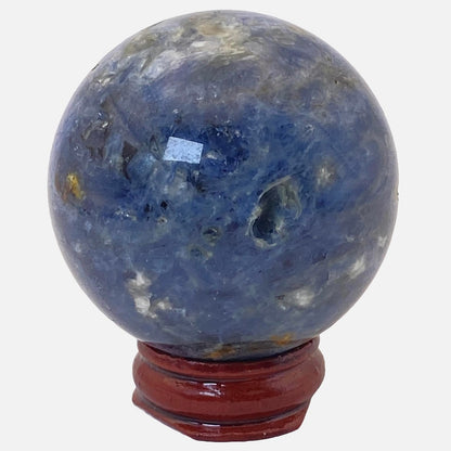 Blue Kyanite with Golden Mica Sphere