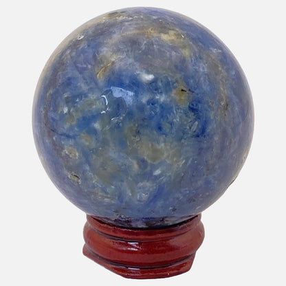 Blue Kyanite with Golden Mica Sphere