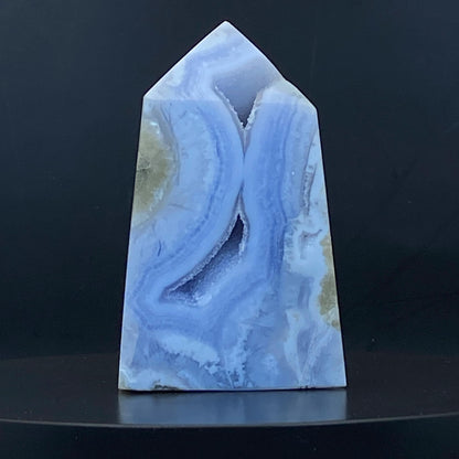 Blue Lace Agate Point #18 - Druzy!