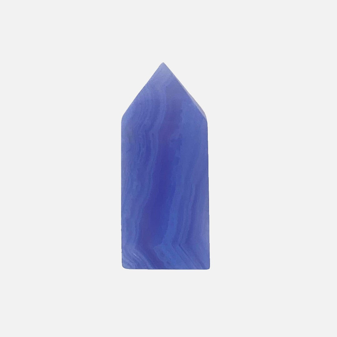 High-Grade Blue Lace Agate Point #2 - Small