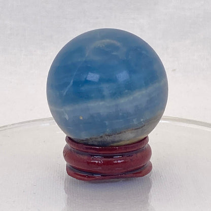 Blue Banded Calcite Sphere #2