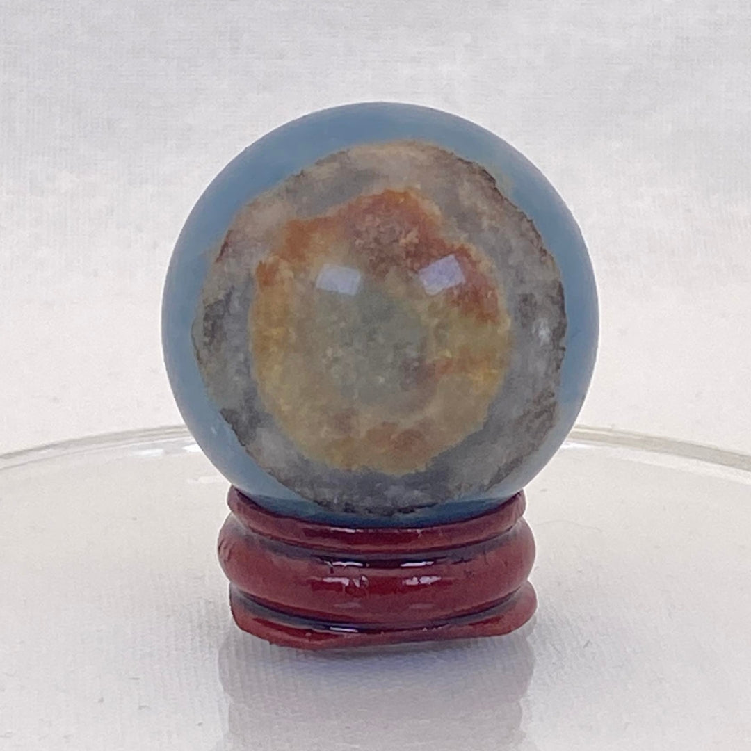 Blue Banded Calcite Sphere #2