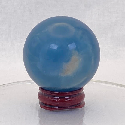 Blue Banded Calcite Sphere #3