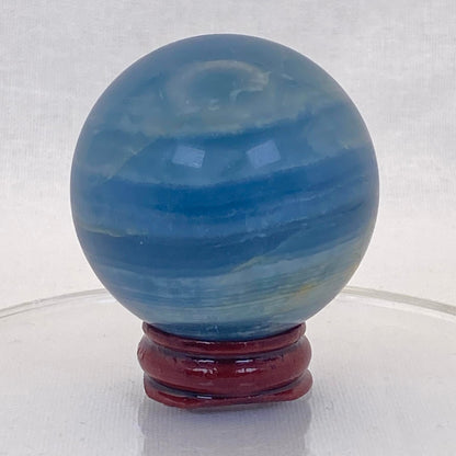 Blue Banded Calcite Sphere #4