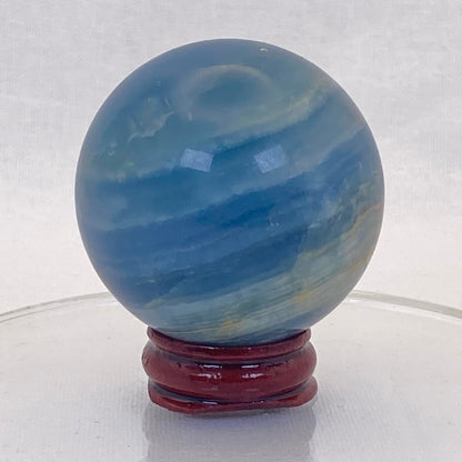 Blue Banded Calcite Sphere #4