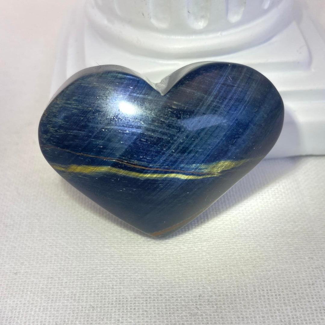 Blue Tiger's Eye Heart - Small