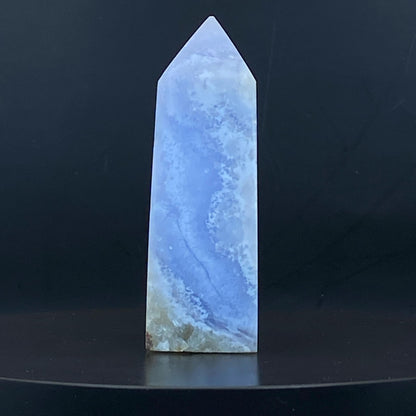 Blue Lace Agate Point #17 - Druzy!