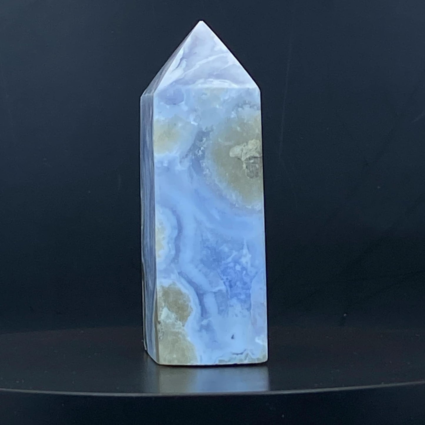 Blue Lace Agate Point #18 - Druzy!