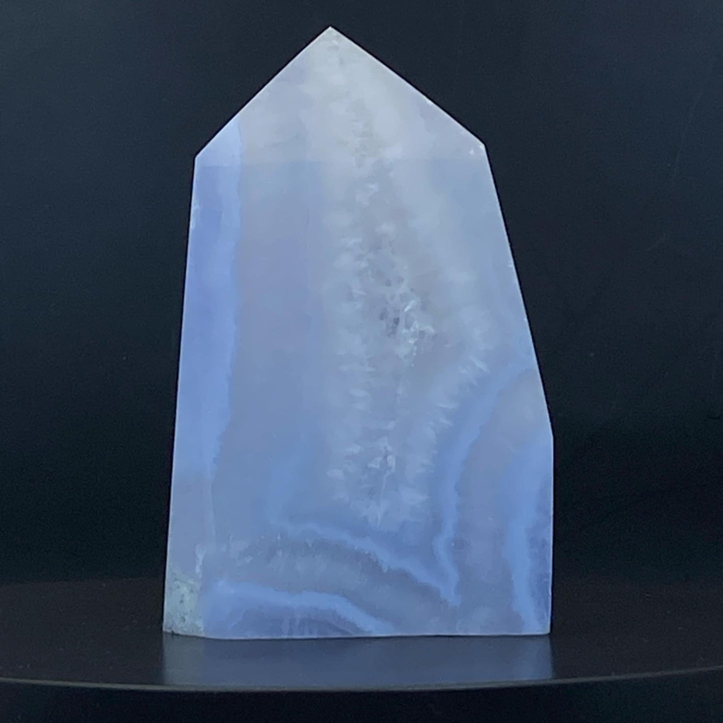 Blue Lace Agate Point #19 - Druzy!