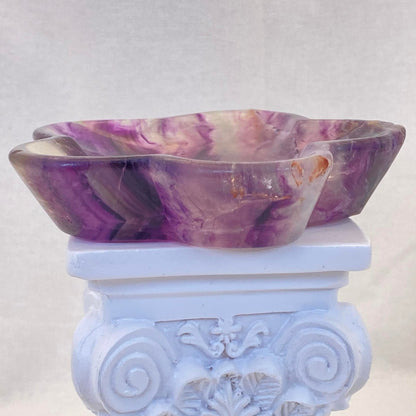 Candy Fluorite Flower Bowl