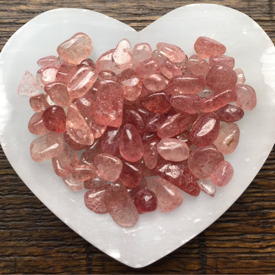 Strawberry Quartz Chips