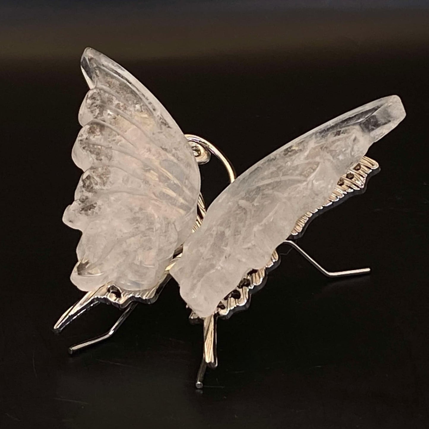 Clear Quartz Butterfly