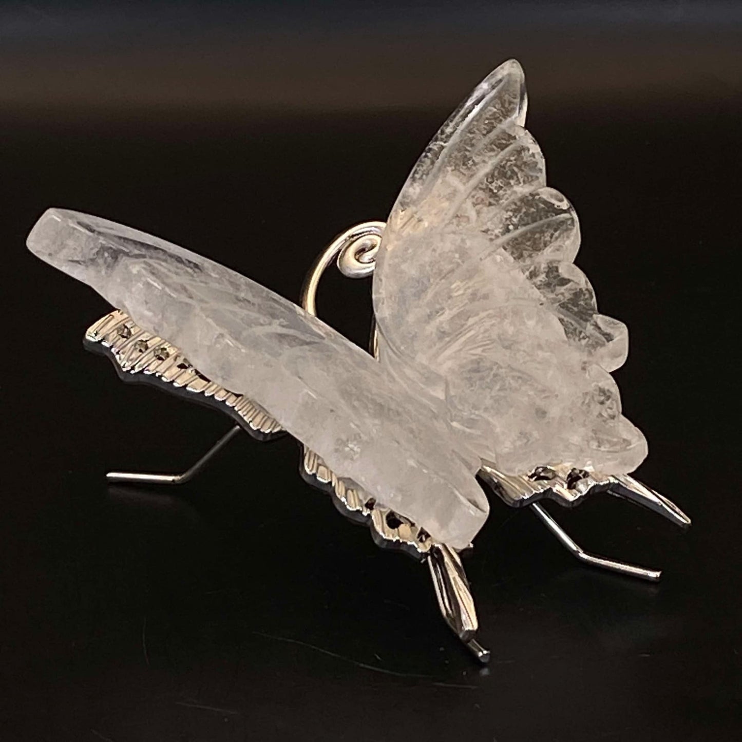 Clear Quartz Butterfly