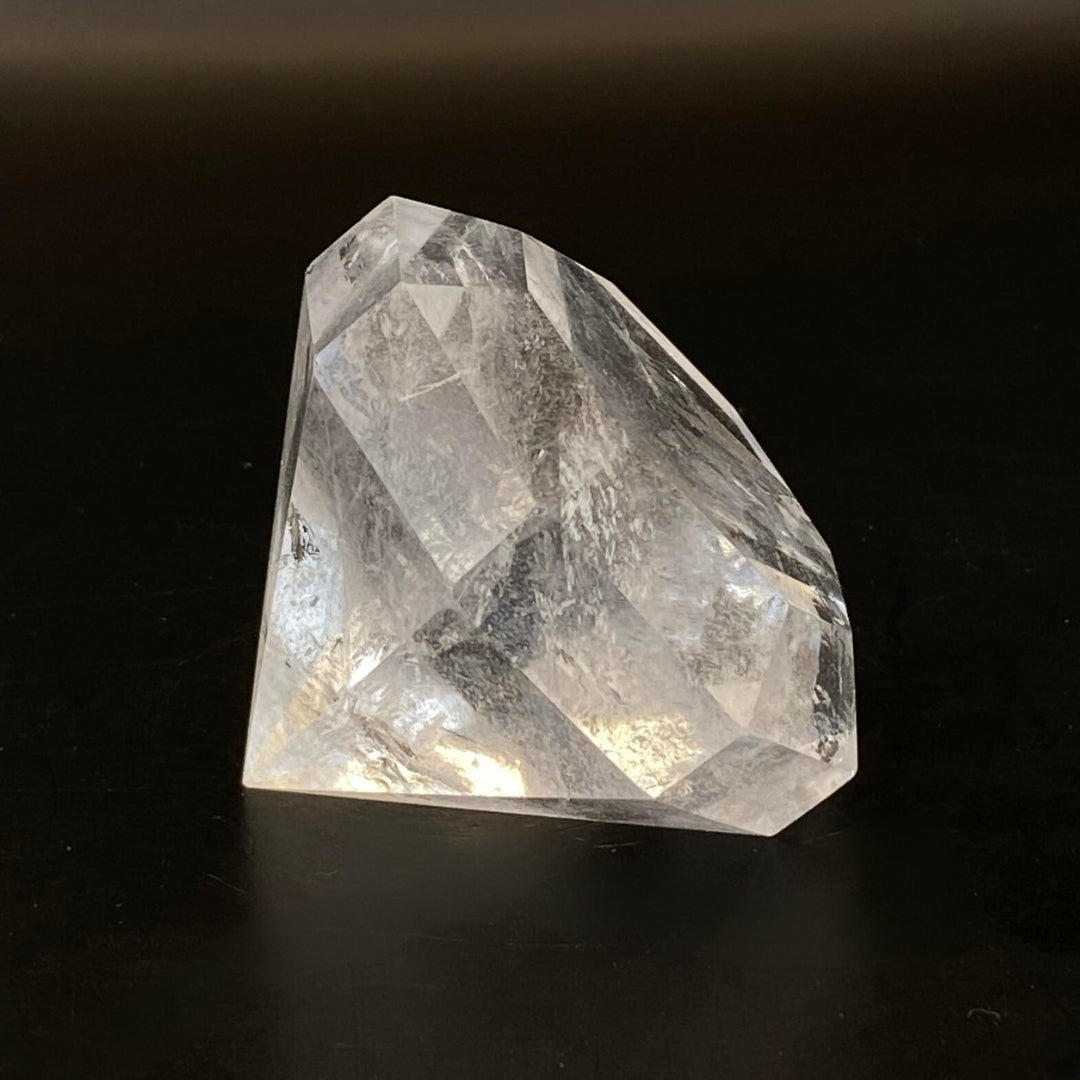 Clear Quartz Diamond with FREE Stand!