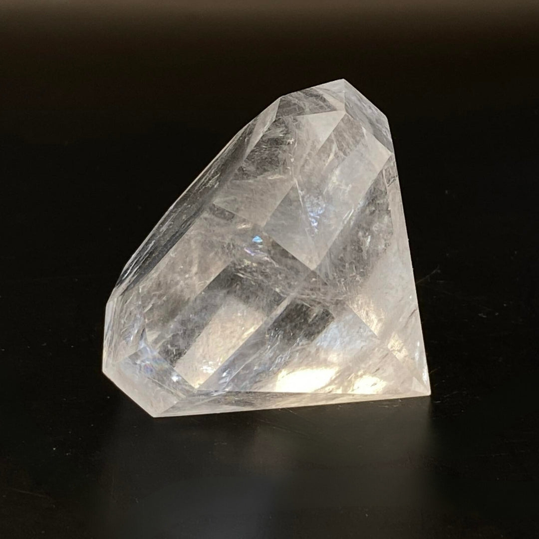 Clear Quartz Diamond with FREE Stand!