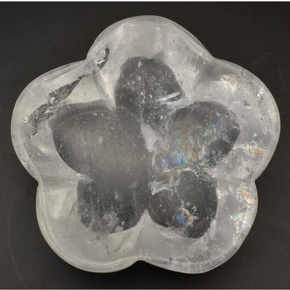 Clear Quartz Flower Trinket Bowl