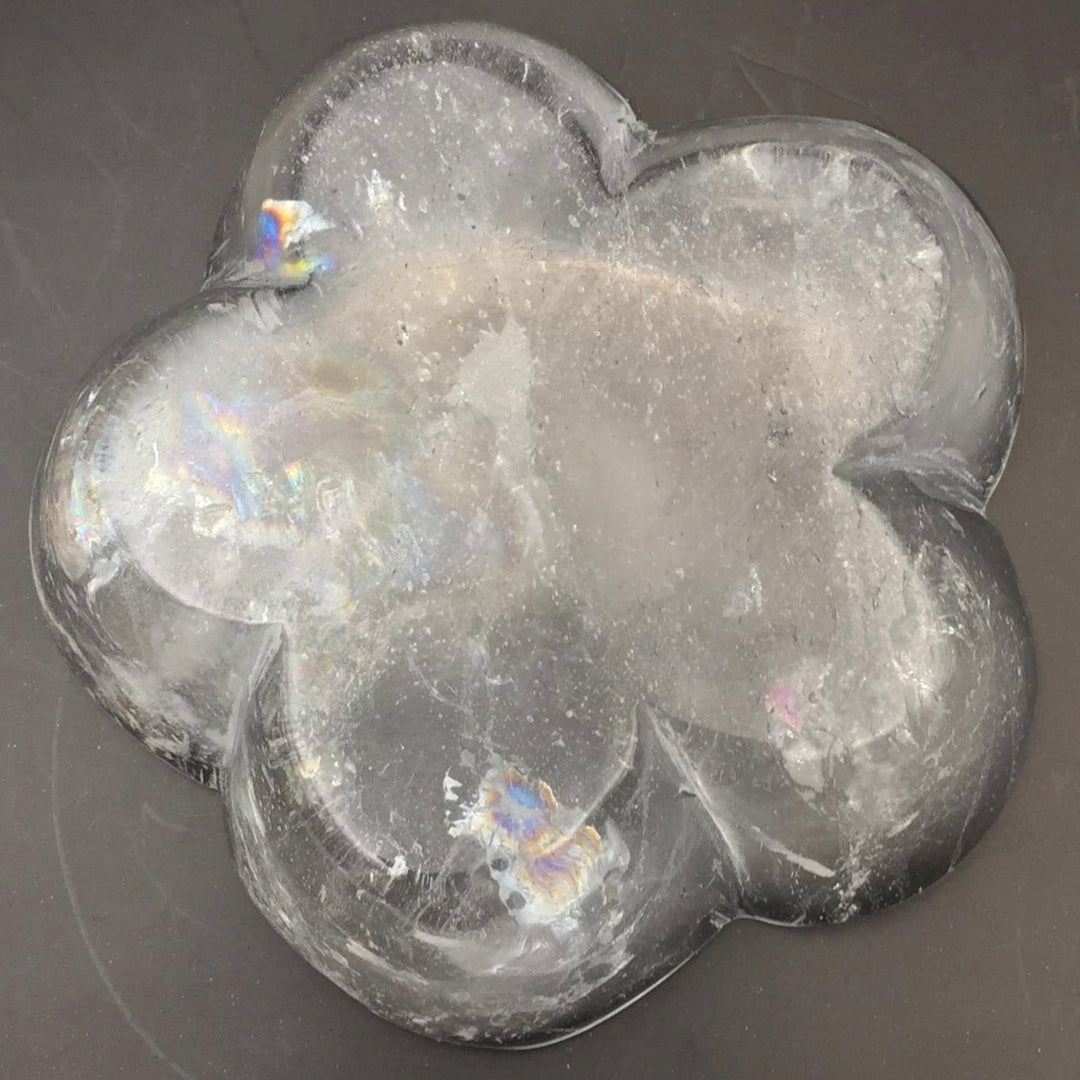 Clear Quartz Flower Trinket Bowl