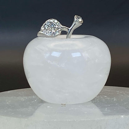 Clear Quartz Apple - Large