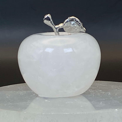 Clear Quartz Apple - Large