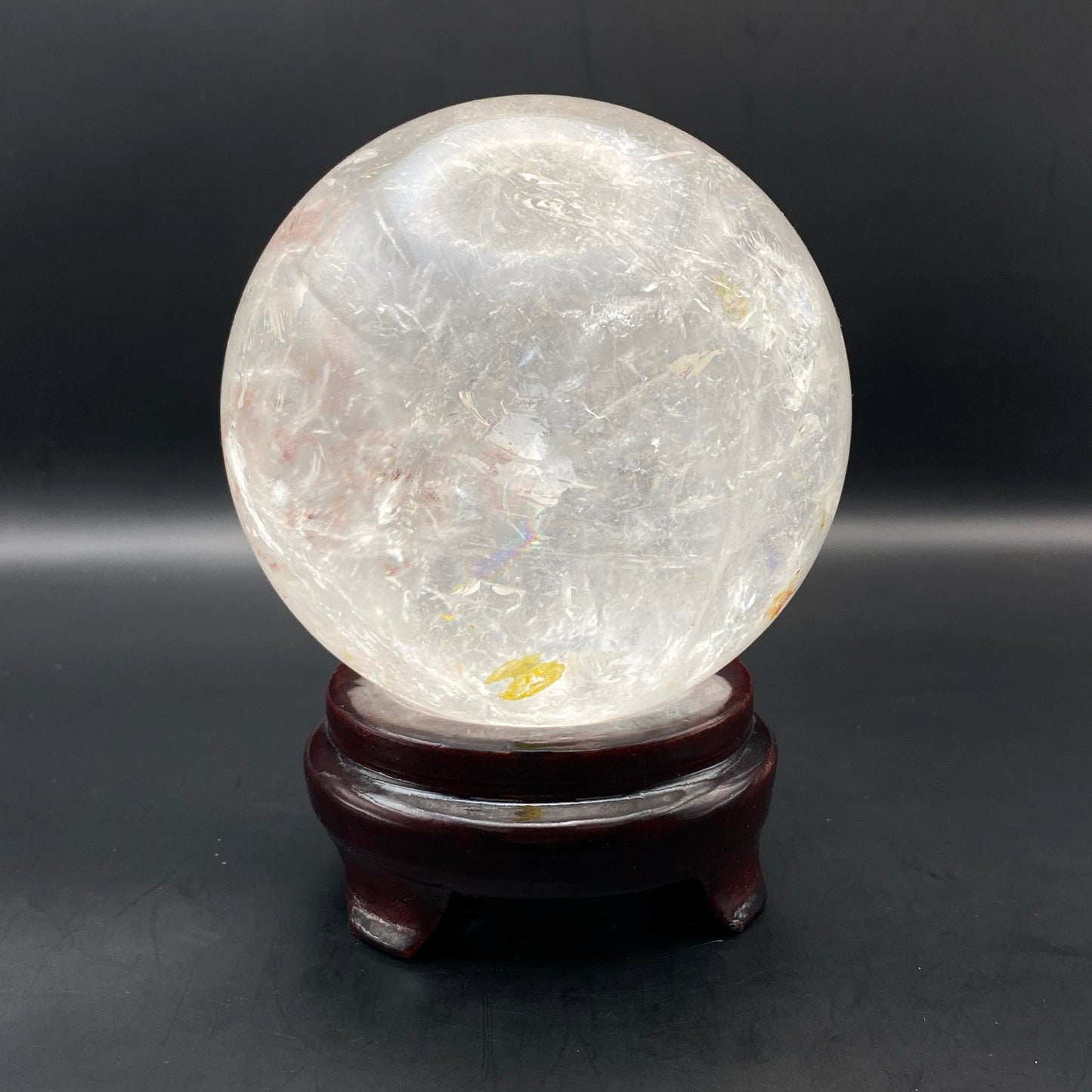 Large Clear Quartz Sphere #4 with FREE Stand!