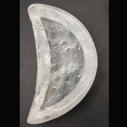 Clear Quartz Moon Trinket Bowl #1