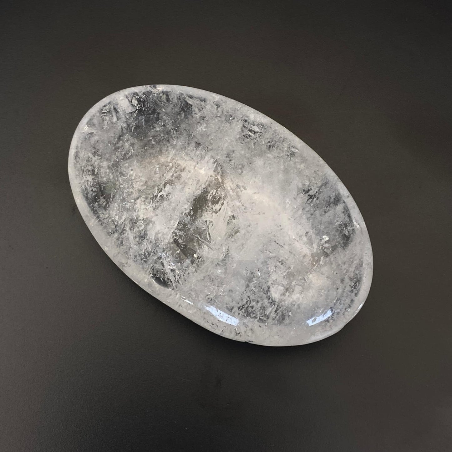 Clear Quartz Palm Stone #3