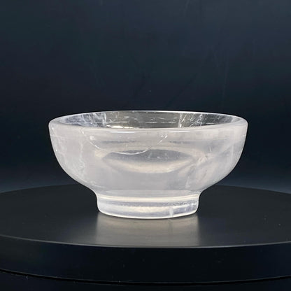 Clear Quartz Round Trinket Bowl #2 - Small