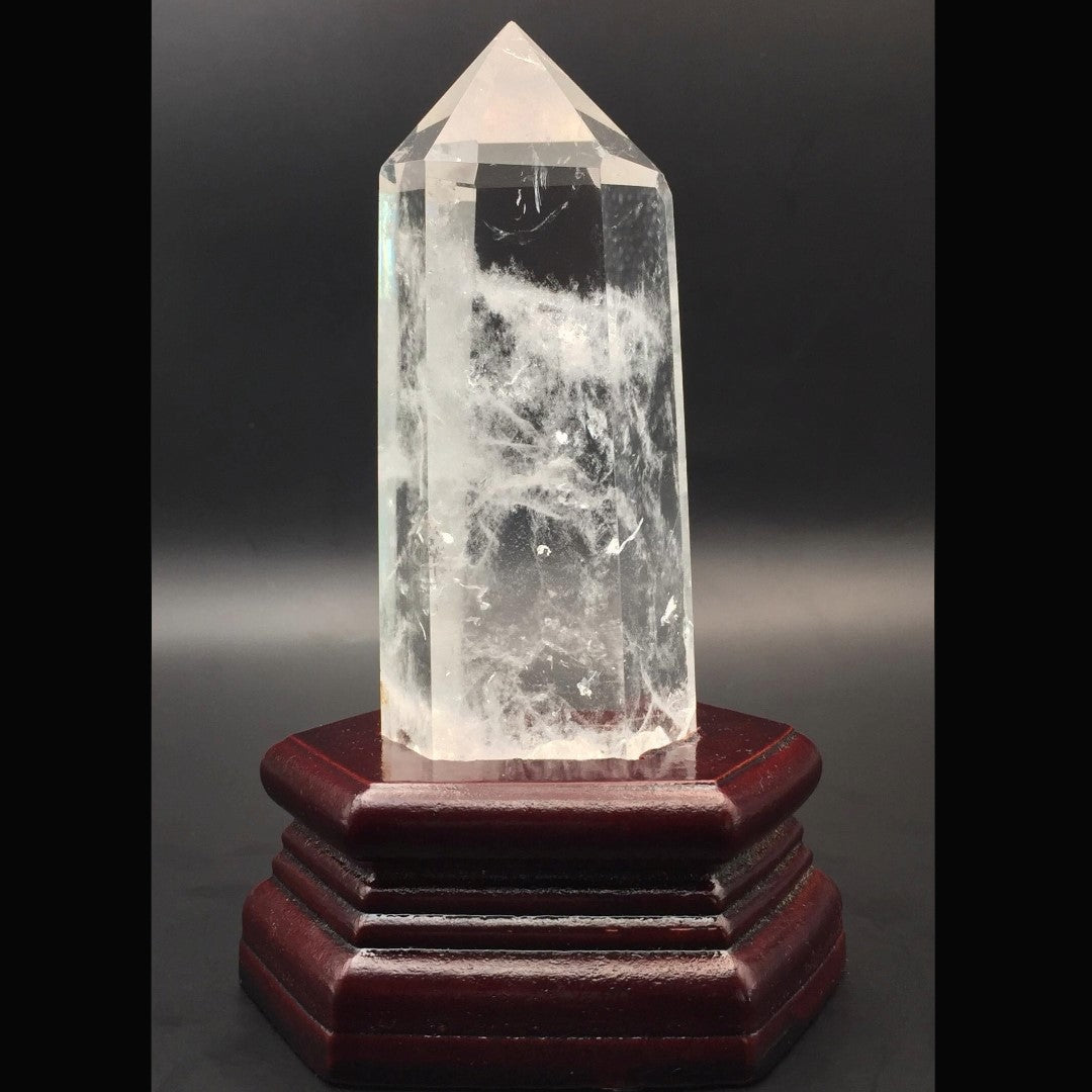 Clear Quartz Tower in Stand #3